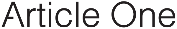 Article One logo